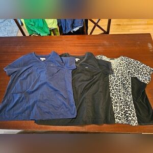 3x scrub tops